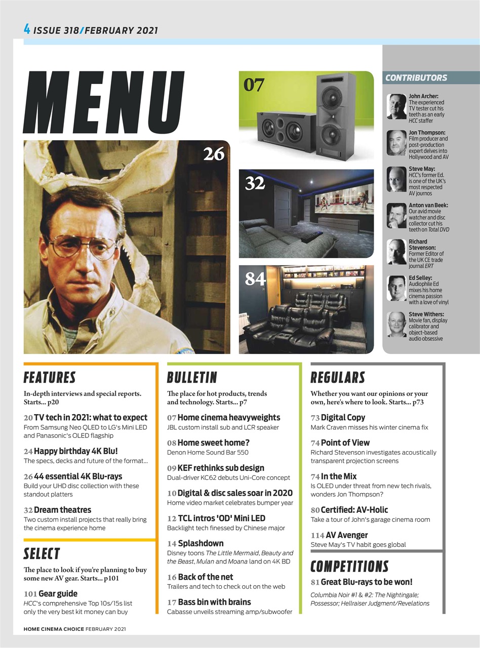 Home Cinema Choice Preview Pages