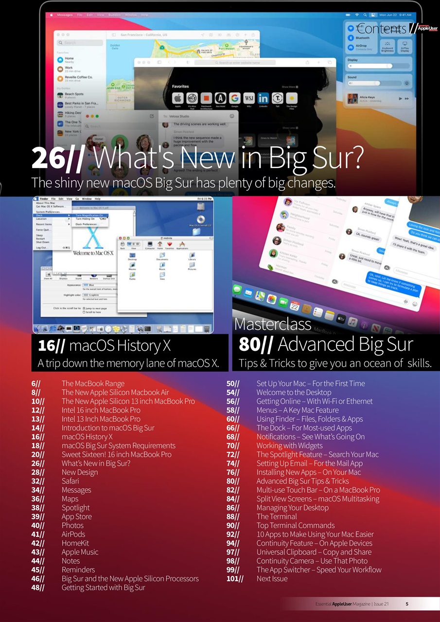 Essential Apple User Preview Pages