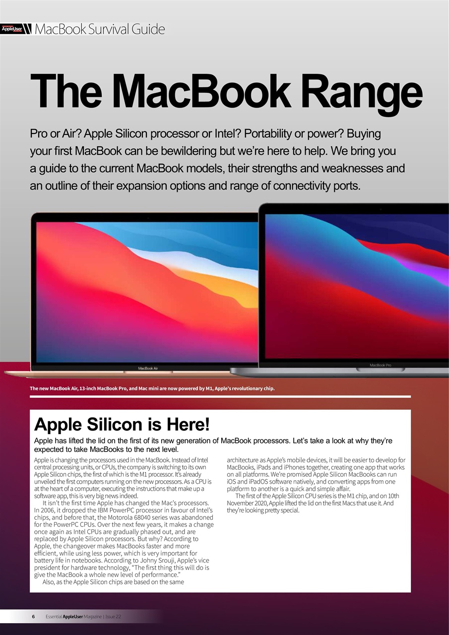 Essential Apple User Preview Pages