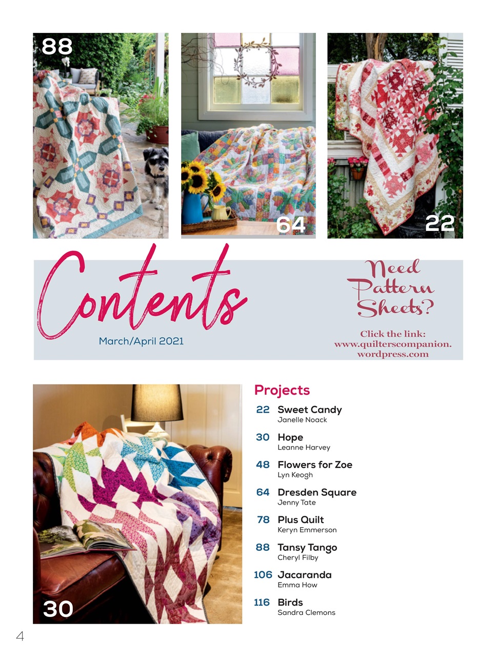 Quilters Companion Preview Pages