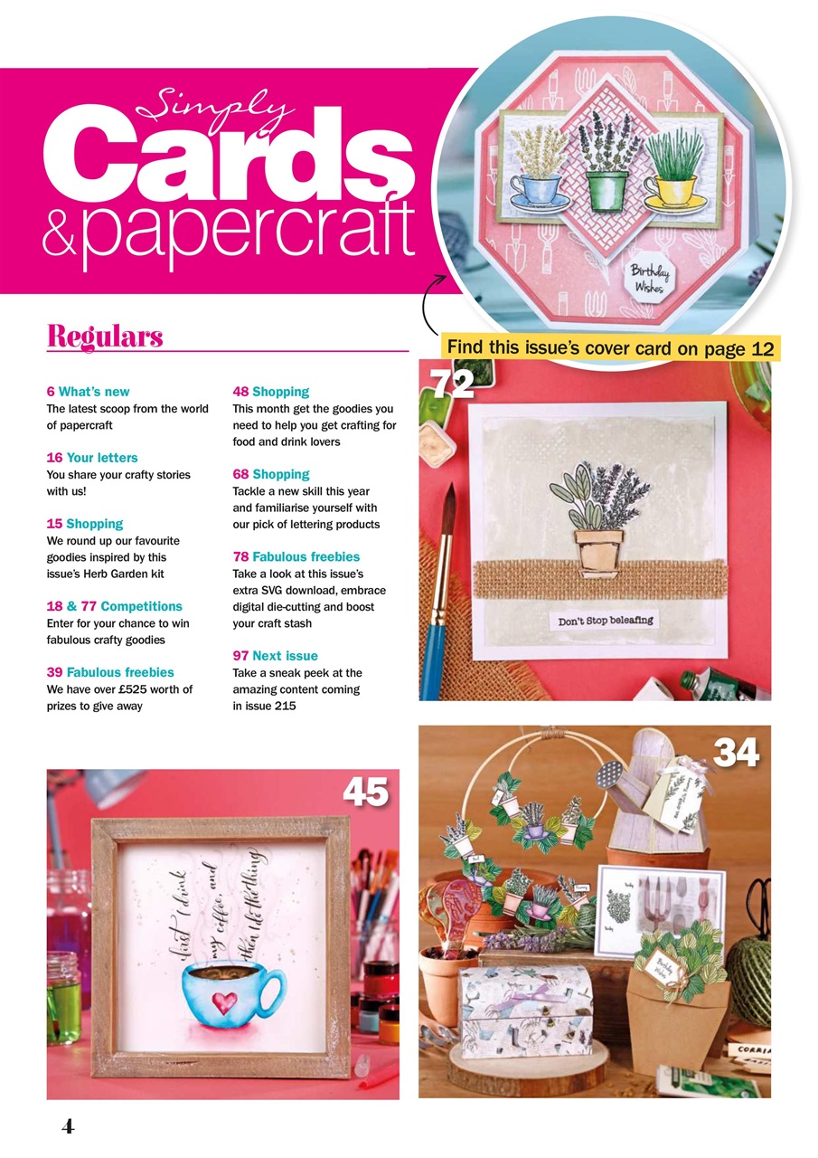 Simply Cards & Papercraft Preview Pages