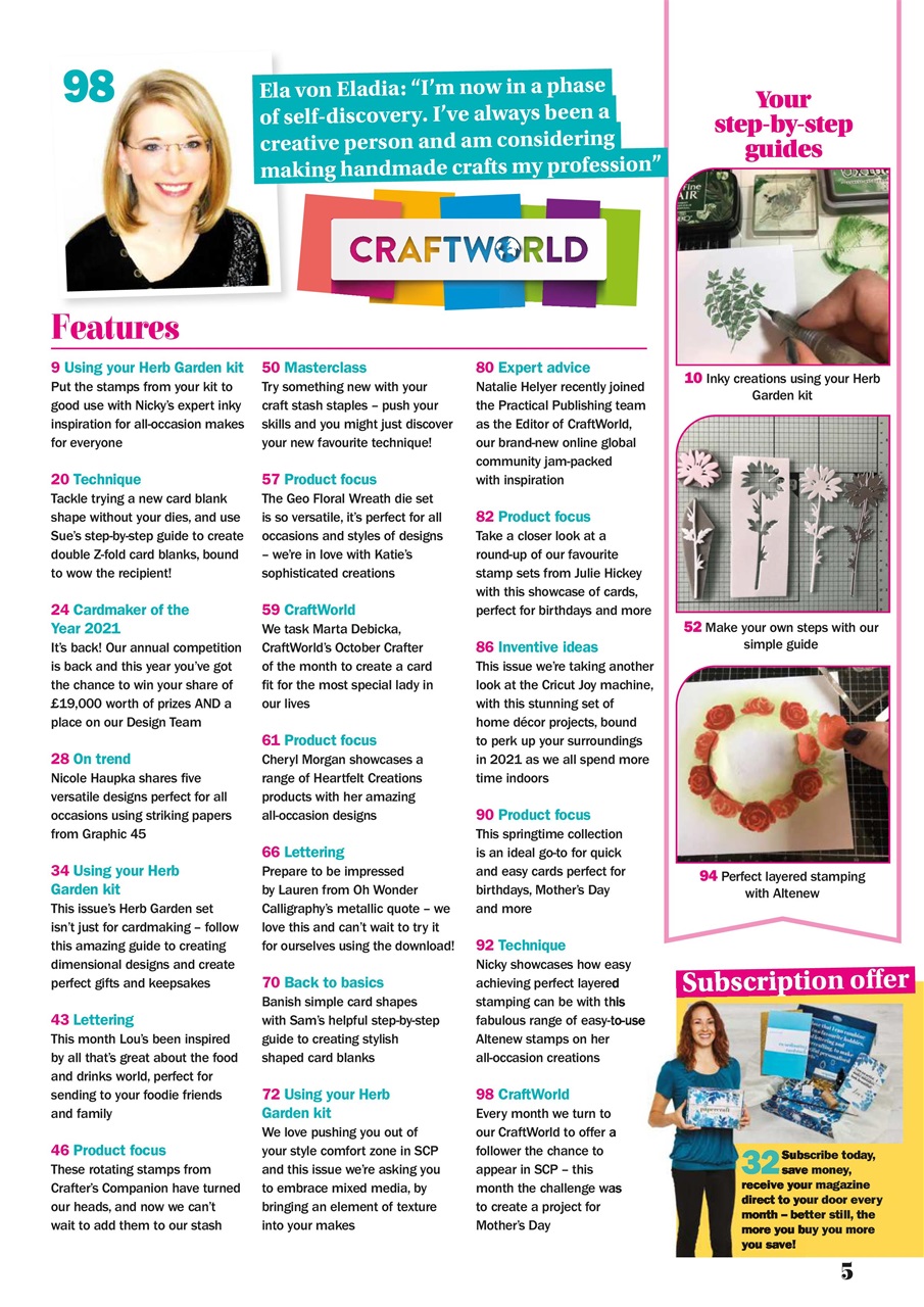 Simply Cards & Papercraft Preview Pages