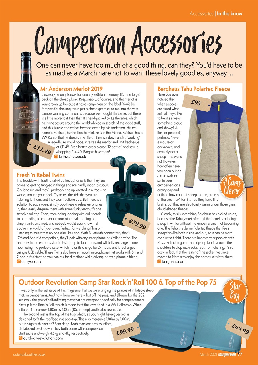 Campervan Preview Pages