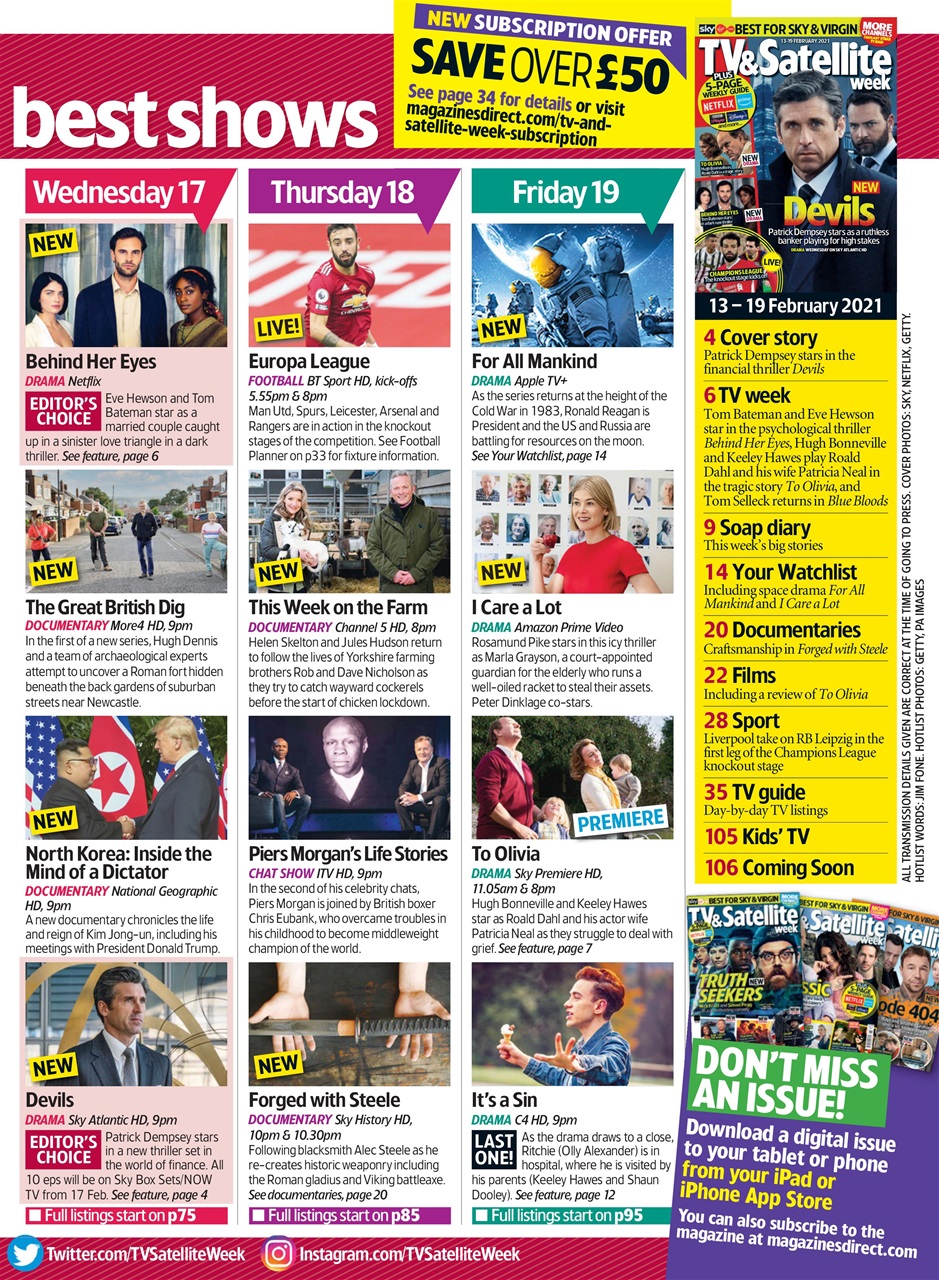 TV & Satellite Week Preview Pages