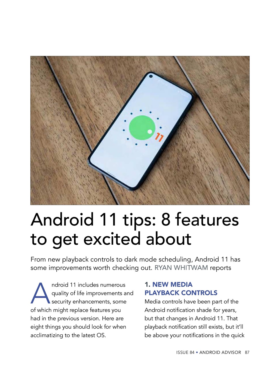 Android Advisor Preview Pages