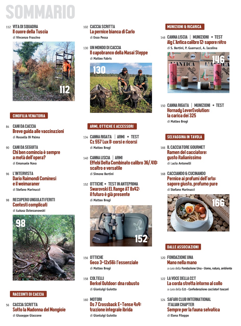 Caccia Magazine Preview Pages