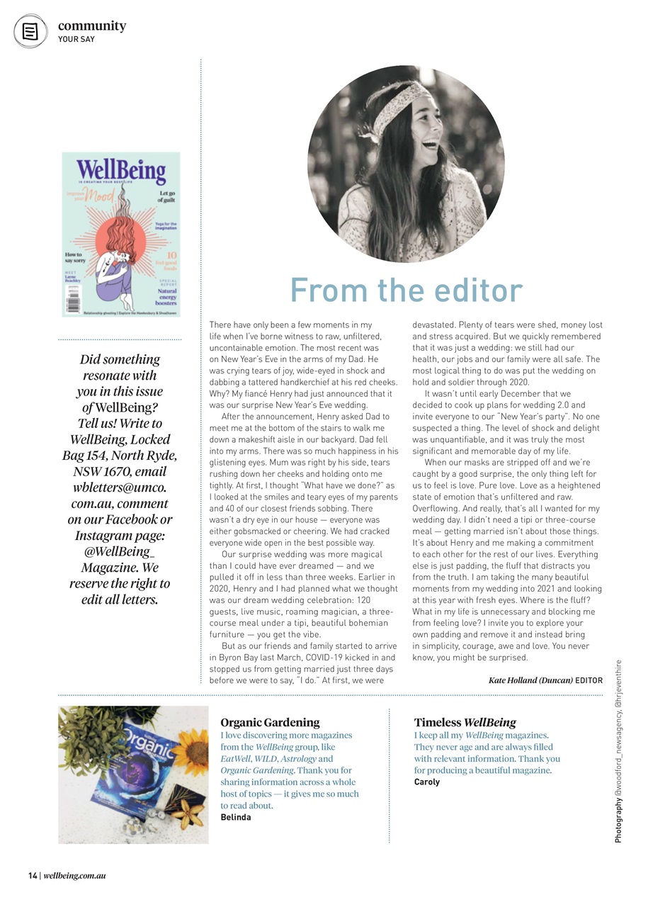 WellBeing Preview Pages