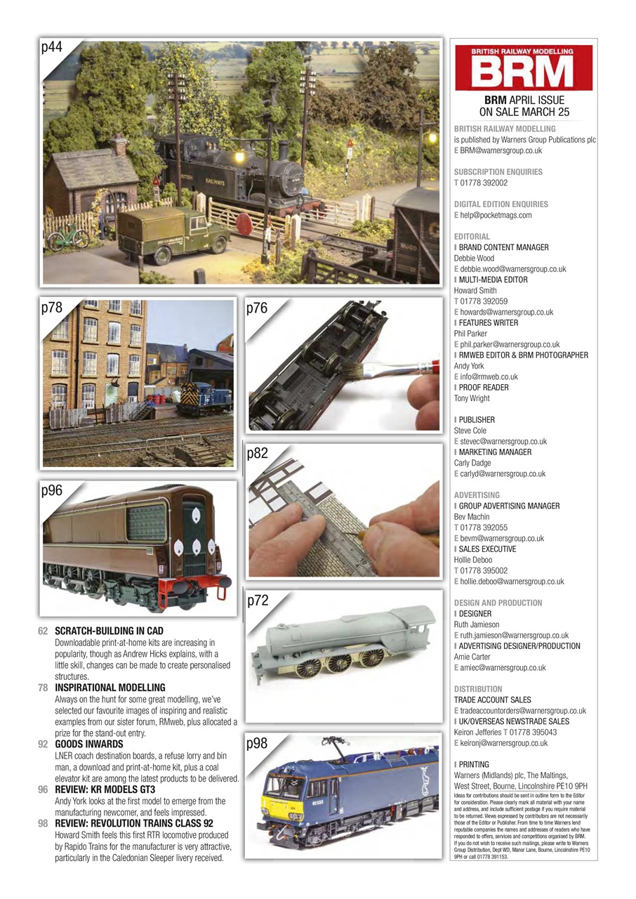 British Railway Modelling (BRM) Preview Pages