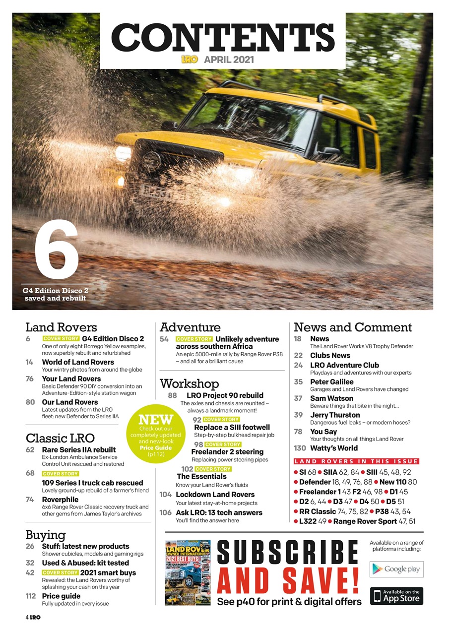 Land Rover Owner Preview Pages