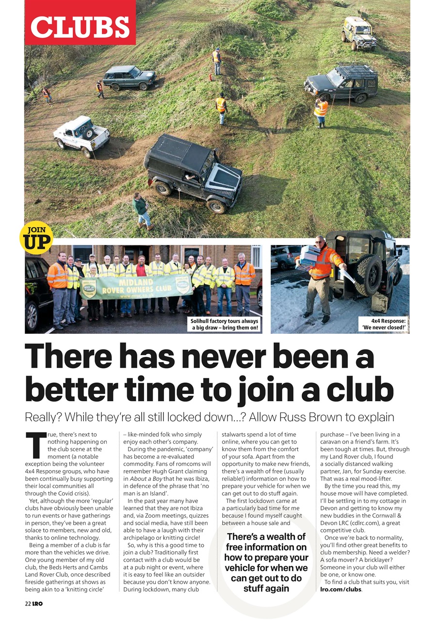 Land Rover Owner Preview Pages