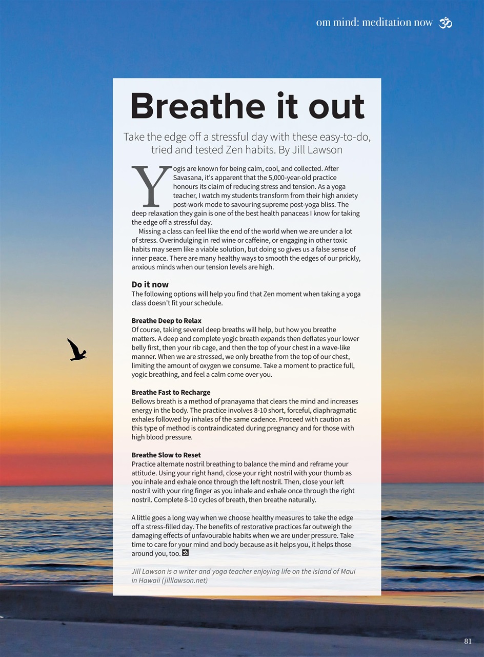 OM Yoga Magazine Preview Pages