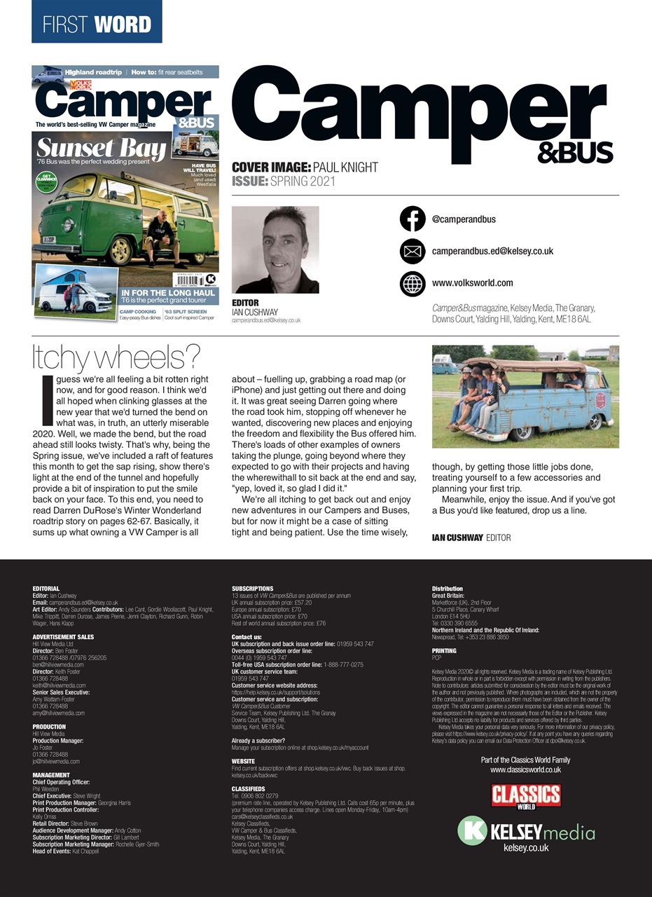 VW Camper Preview Pages