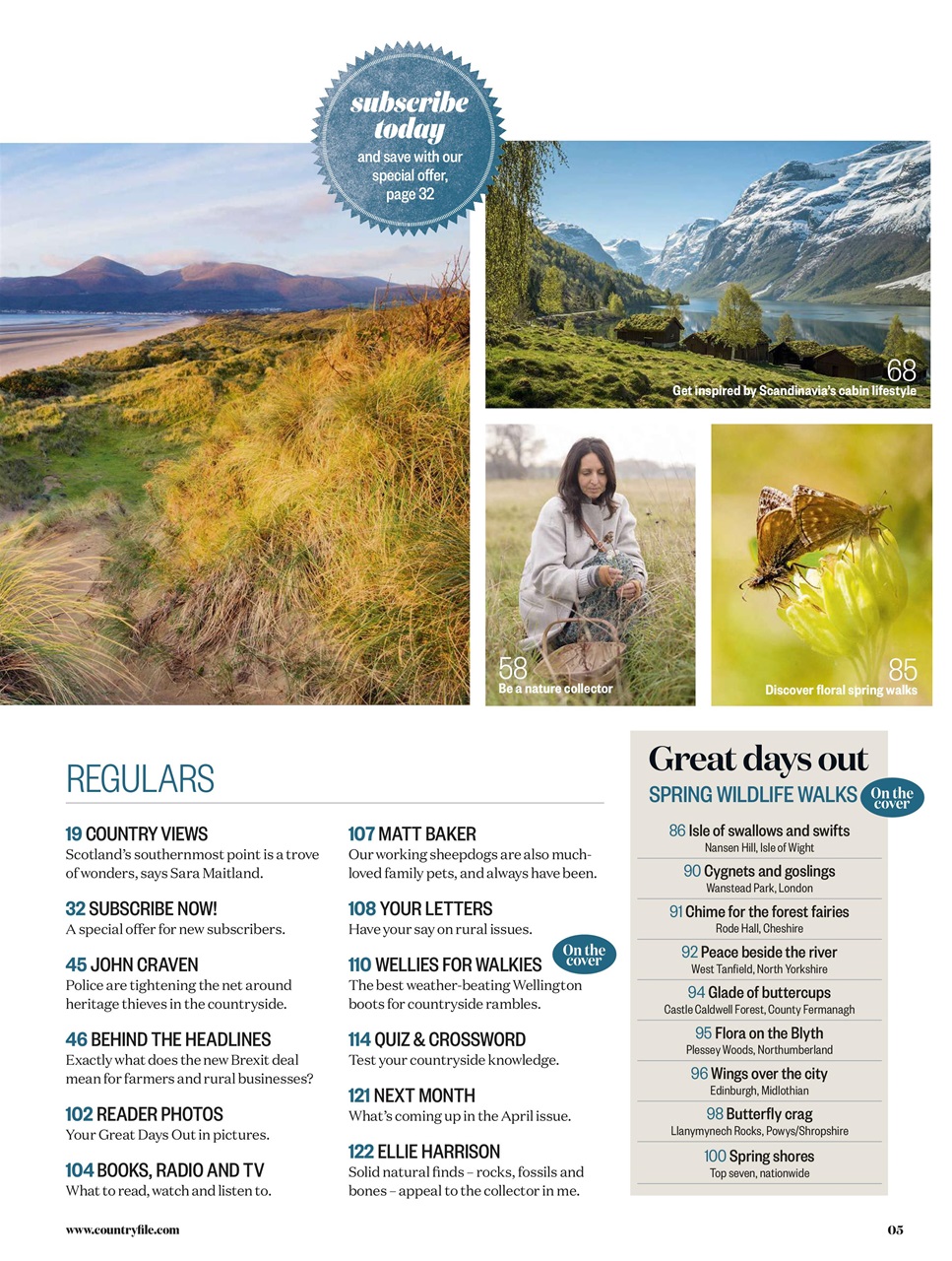 BBC Countryfile Magazine Preview Pages