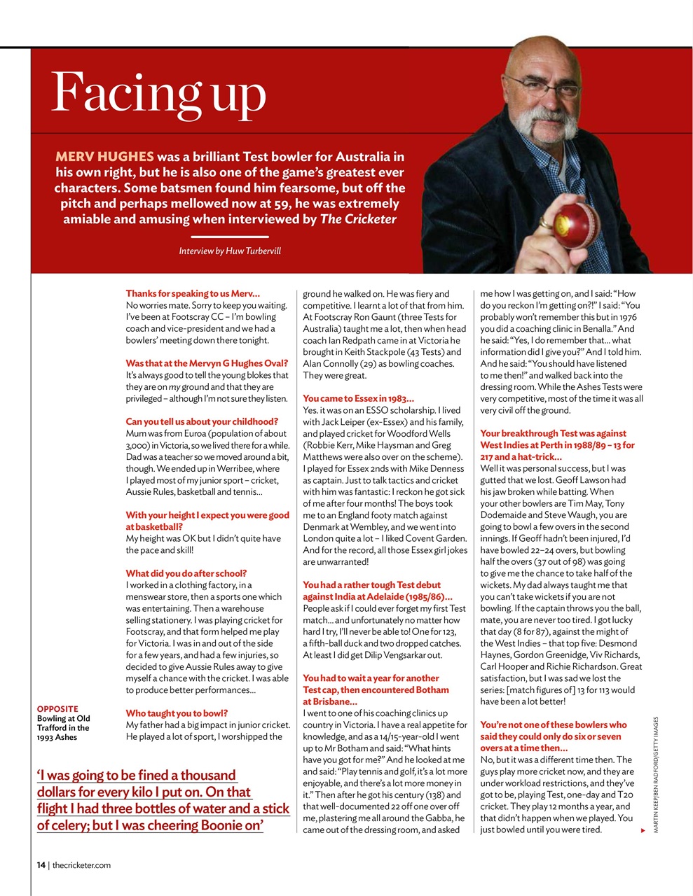 The Cricketer Magazine Preview Pages