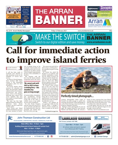 Arran Banner issue 12/2/21
