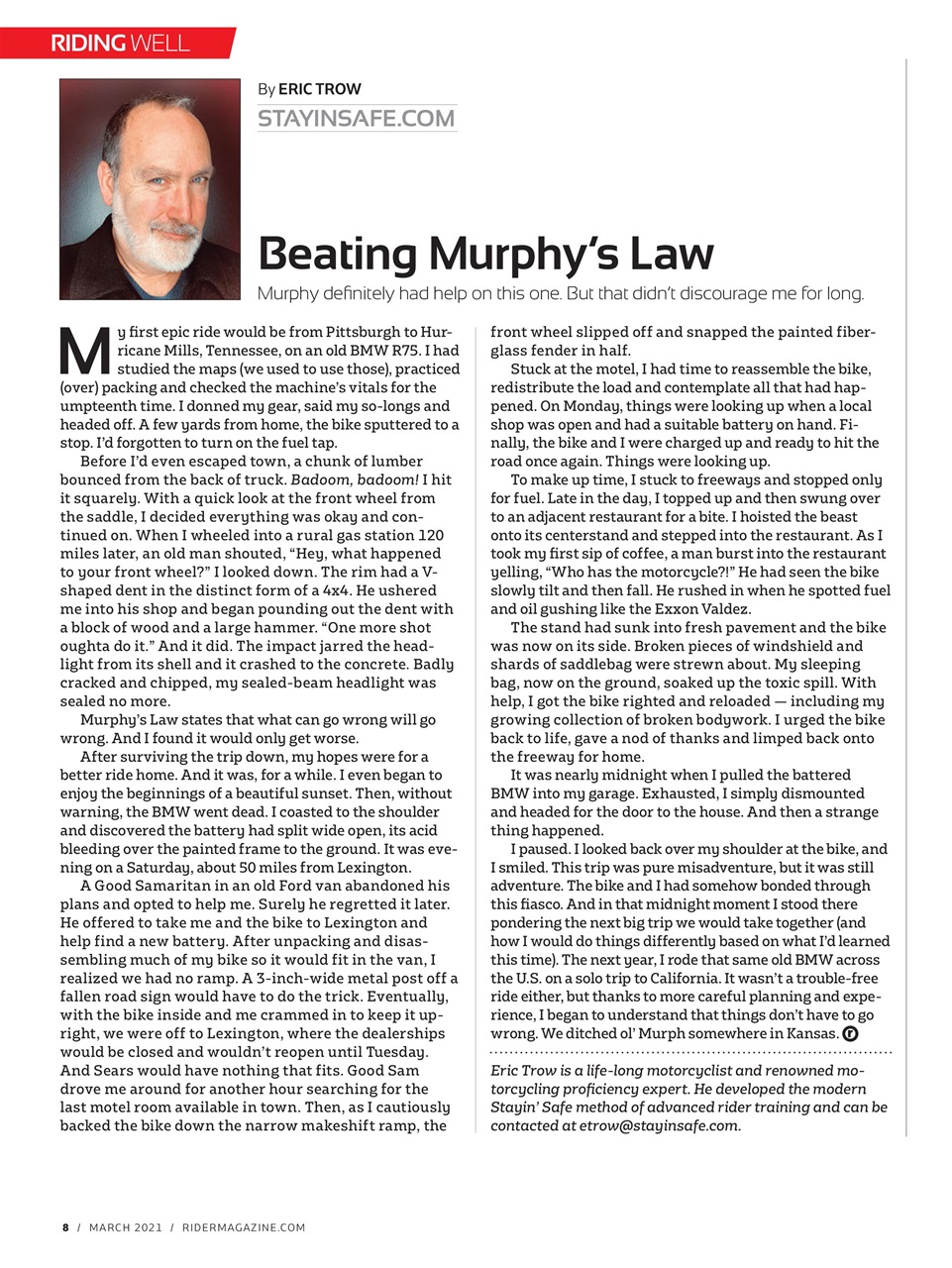 Rider Magazine Preview Pages