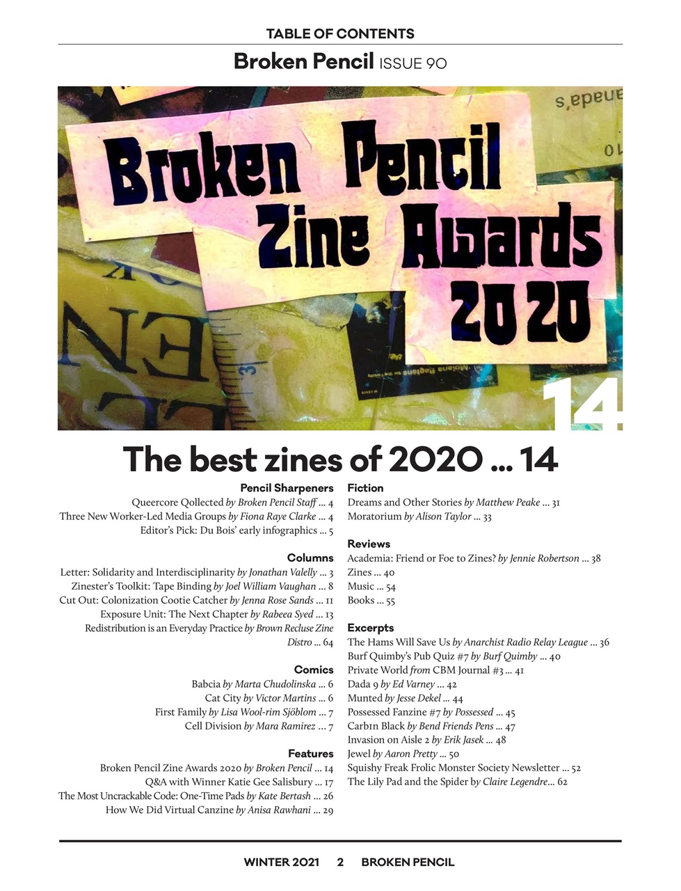 Broken Pencil Preview Pages