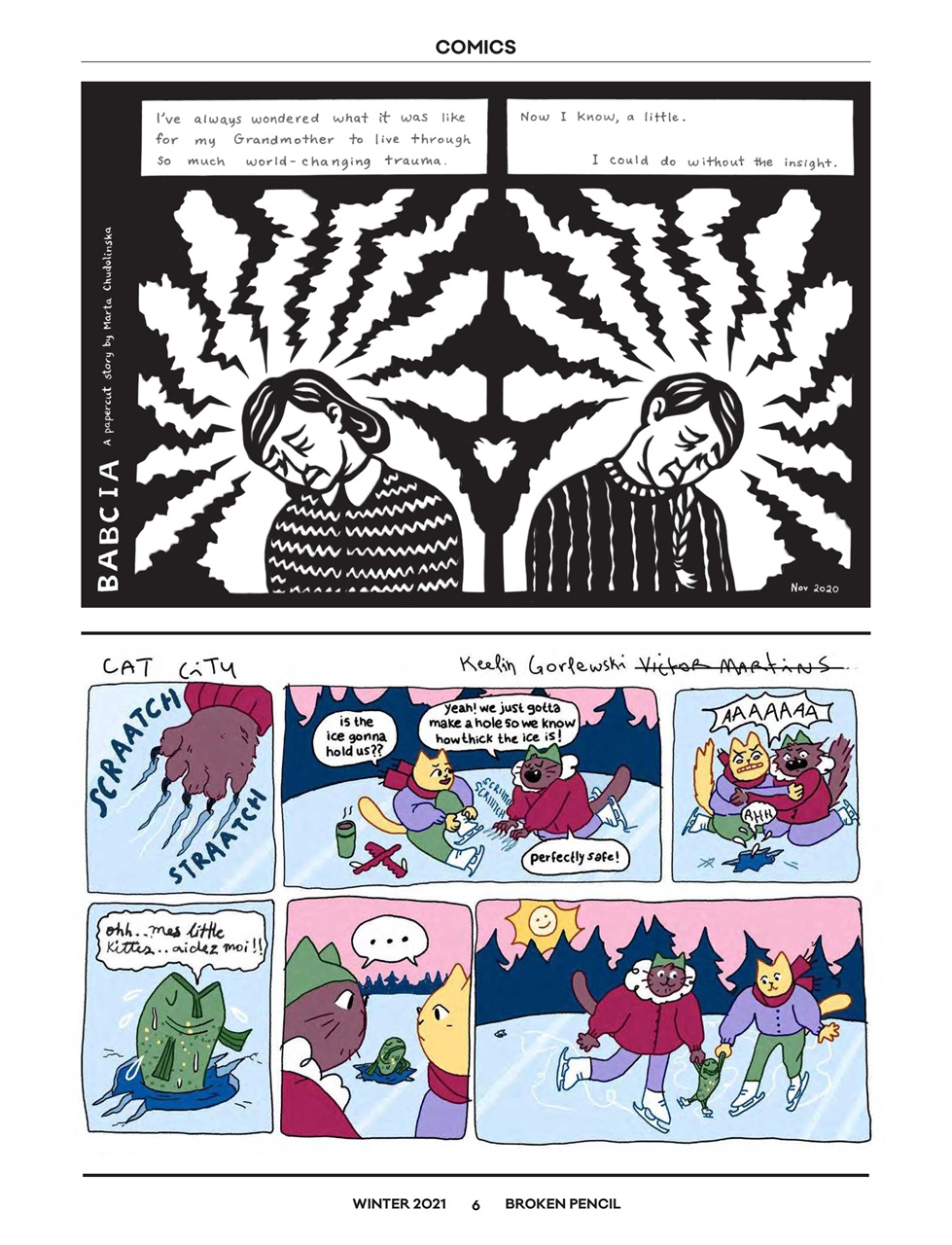 Broken Pencil Preview Pages