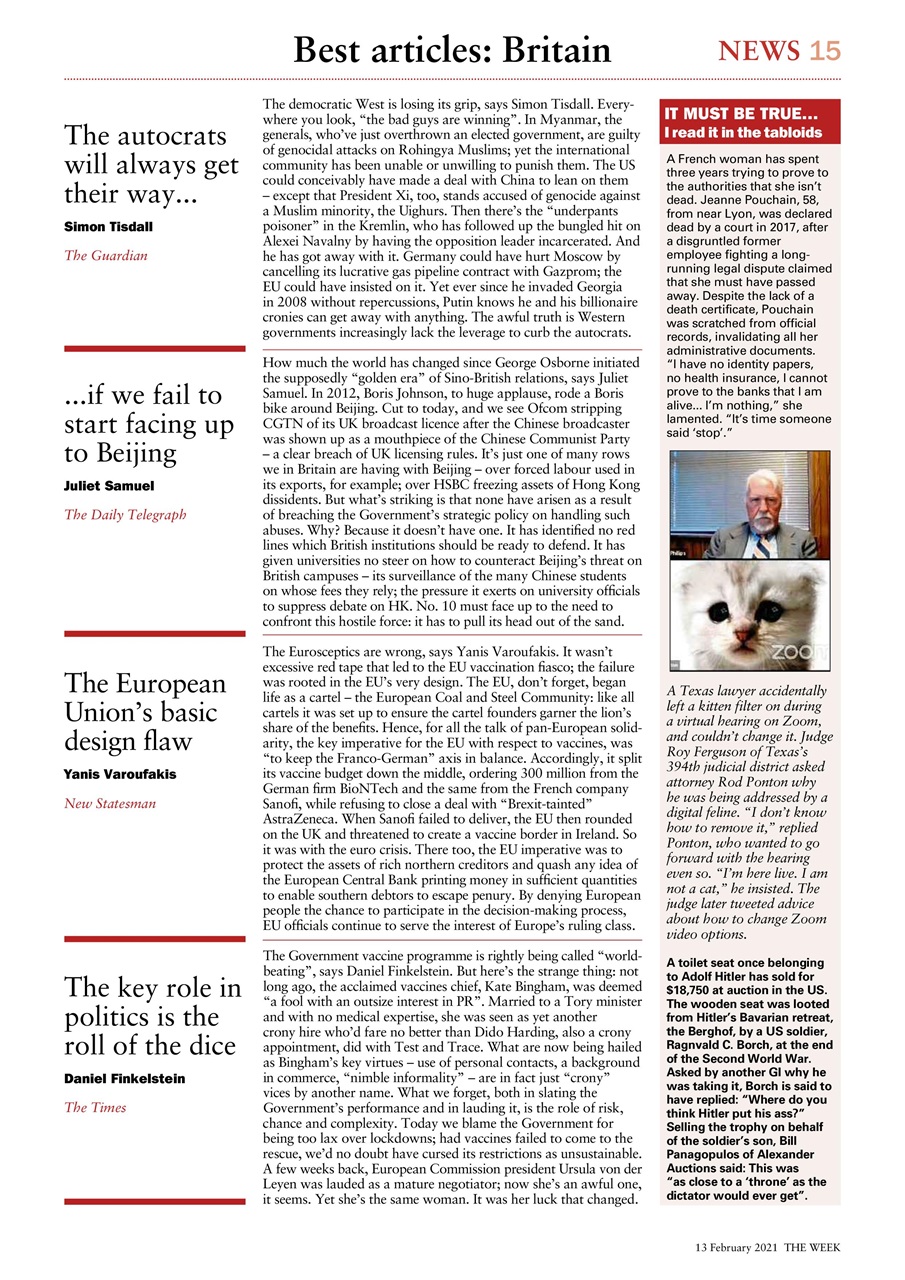 The Week Preview Pages