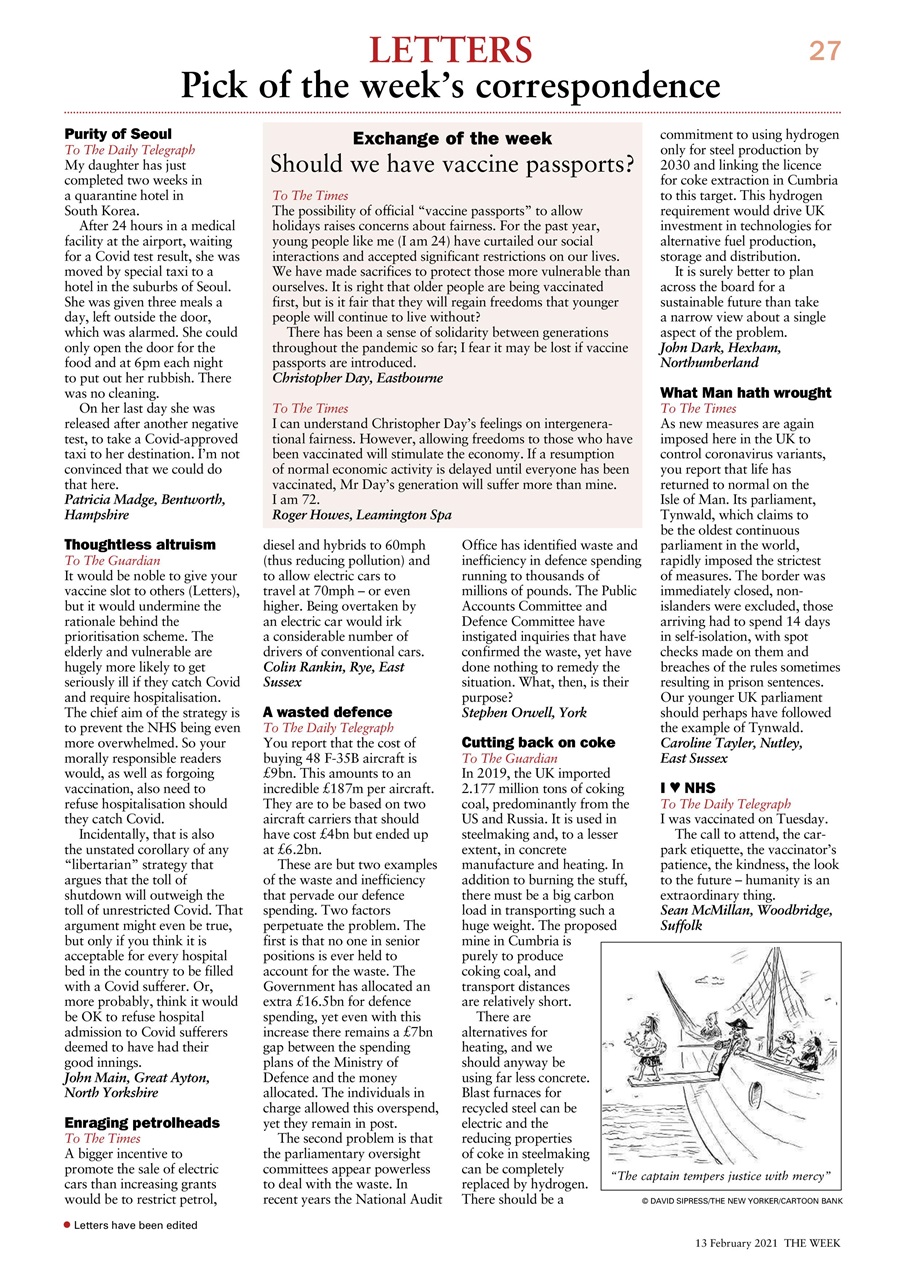 The Week Preview Pages