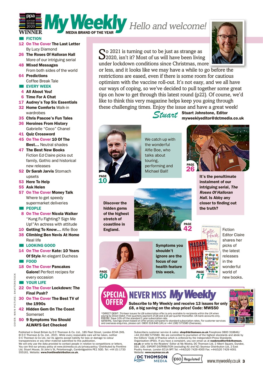 My Weekly Preview Pages