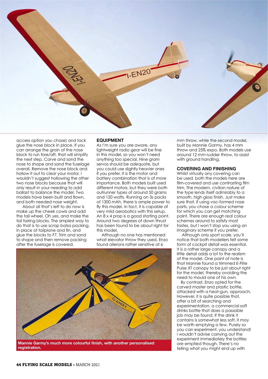 Radio Control Model Flyer Preview Pages