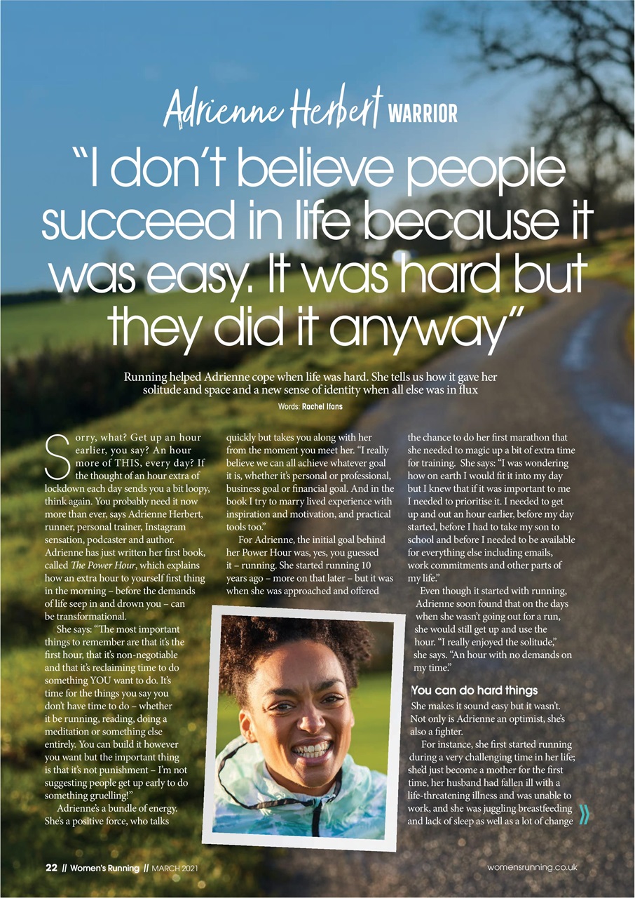 Women’s Running Preview Pages