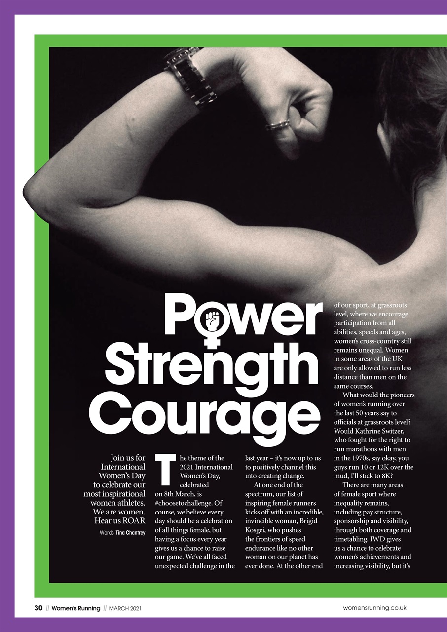 Women’s Running Preview Pages