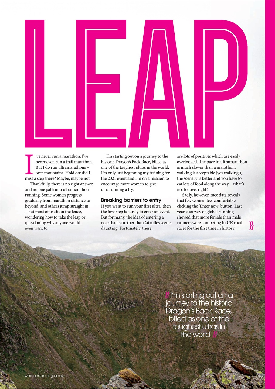 Women’s Running Preview Pages