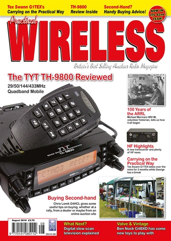 Practical Wireless issue August 2014