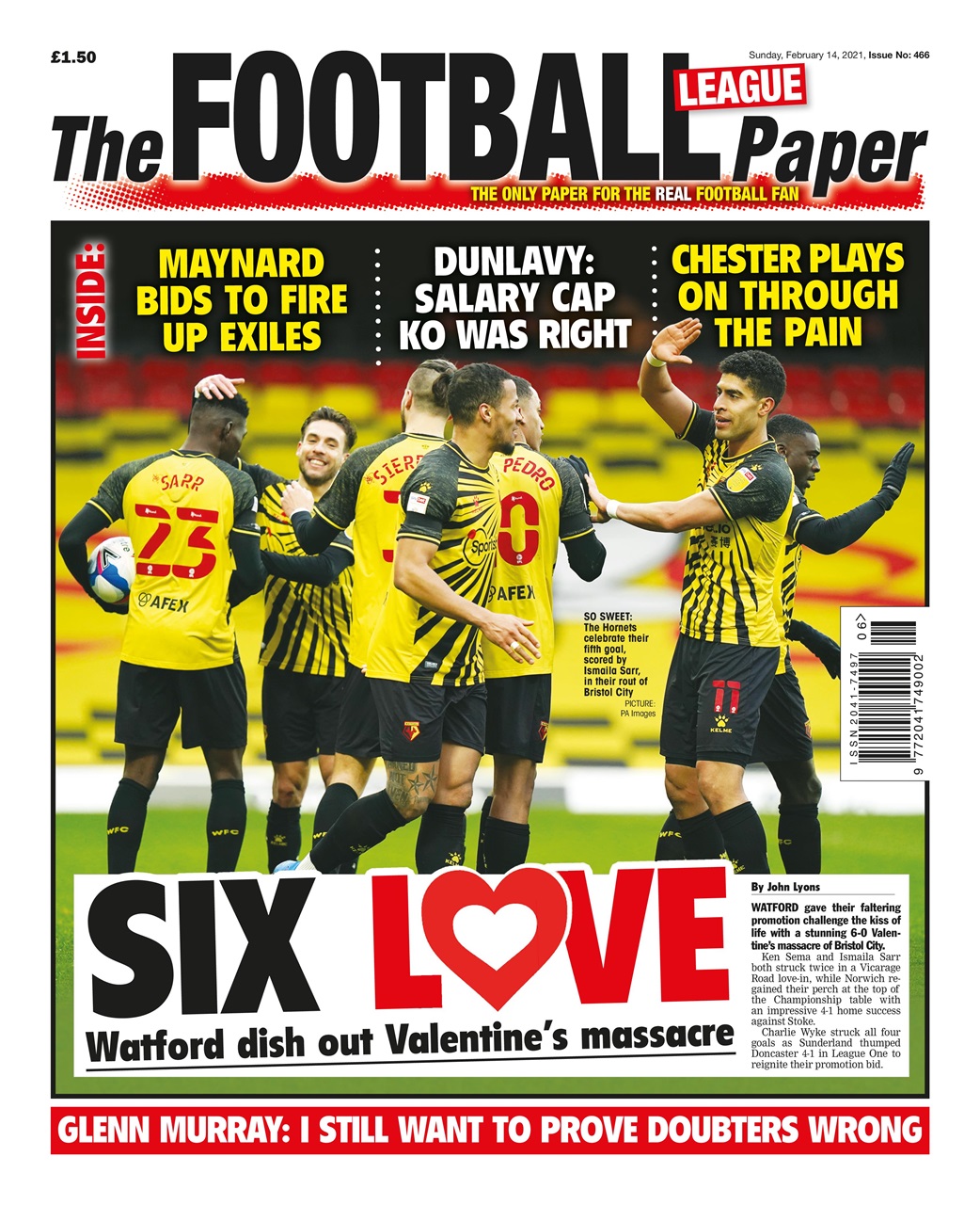 The Football League Paper Preview Pages