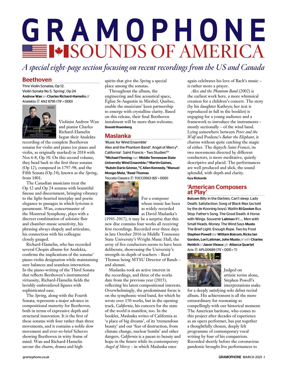 Gramophone Preview Pages