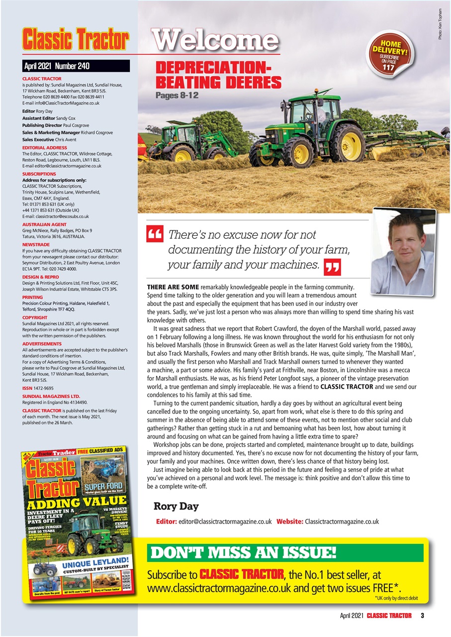 Classic Tractor Preview Pages