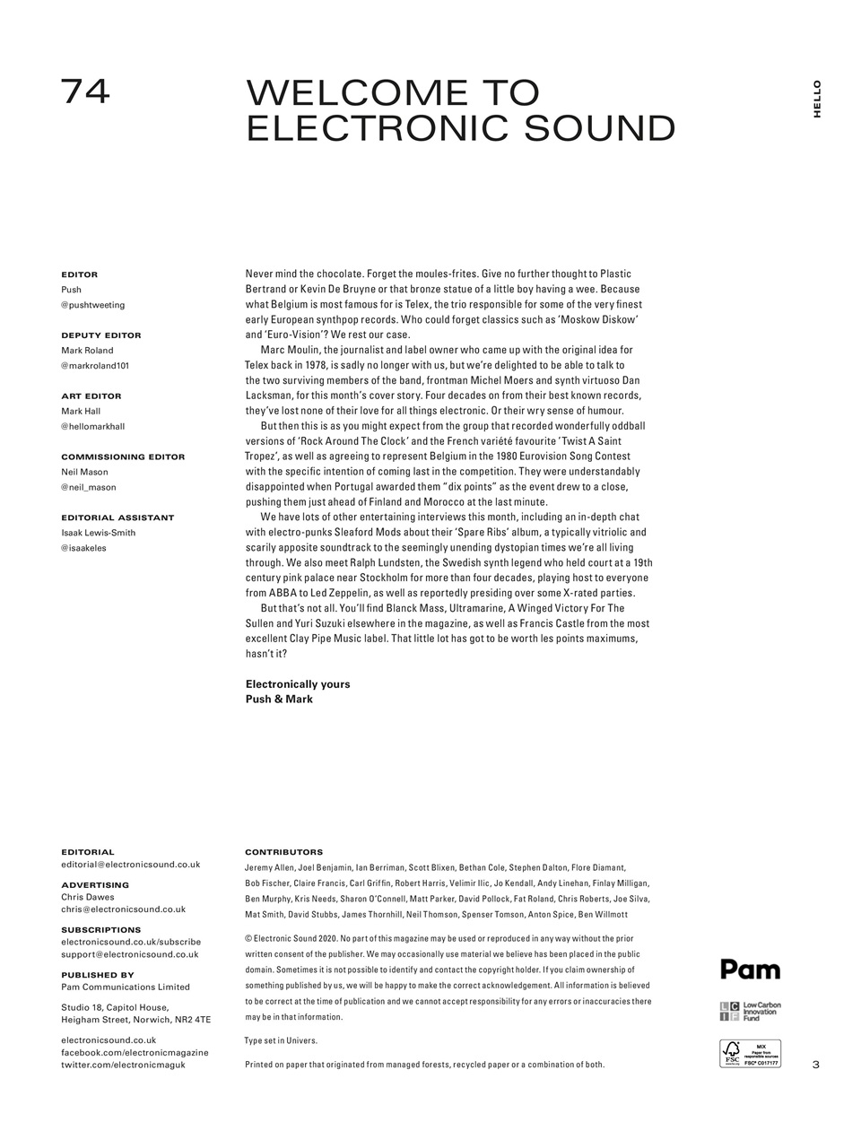 Electronic Sound Preview Pages