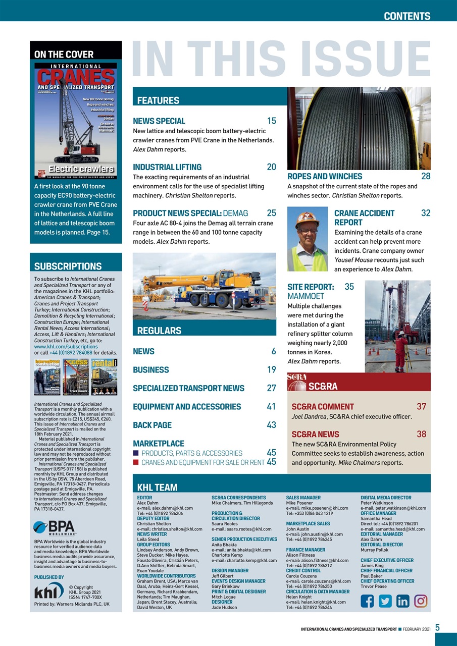 Int. Cranes and Specialized Transp Preview Pages