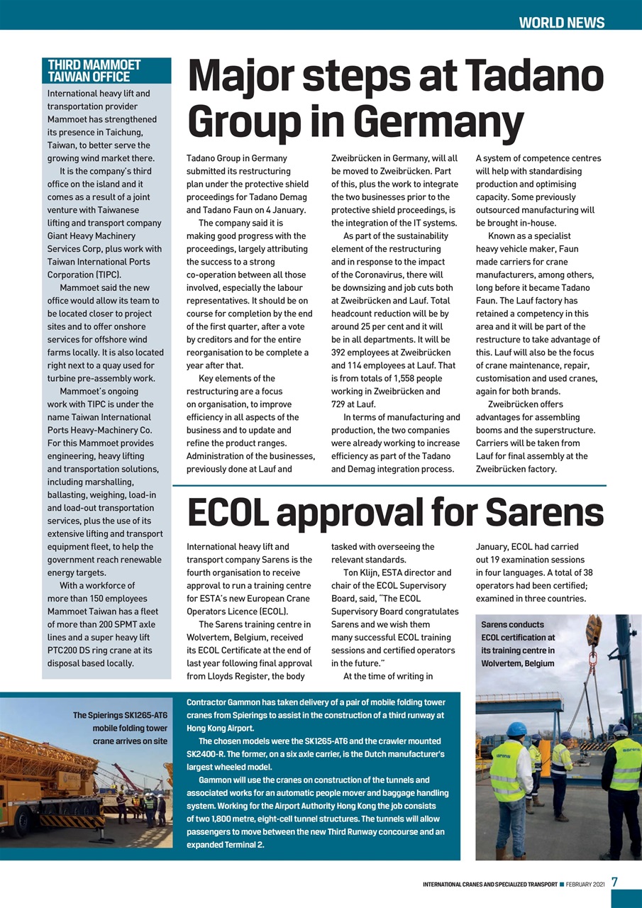 Int. Cranes and Specialized Transp Preview Pages