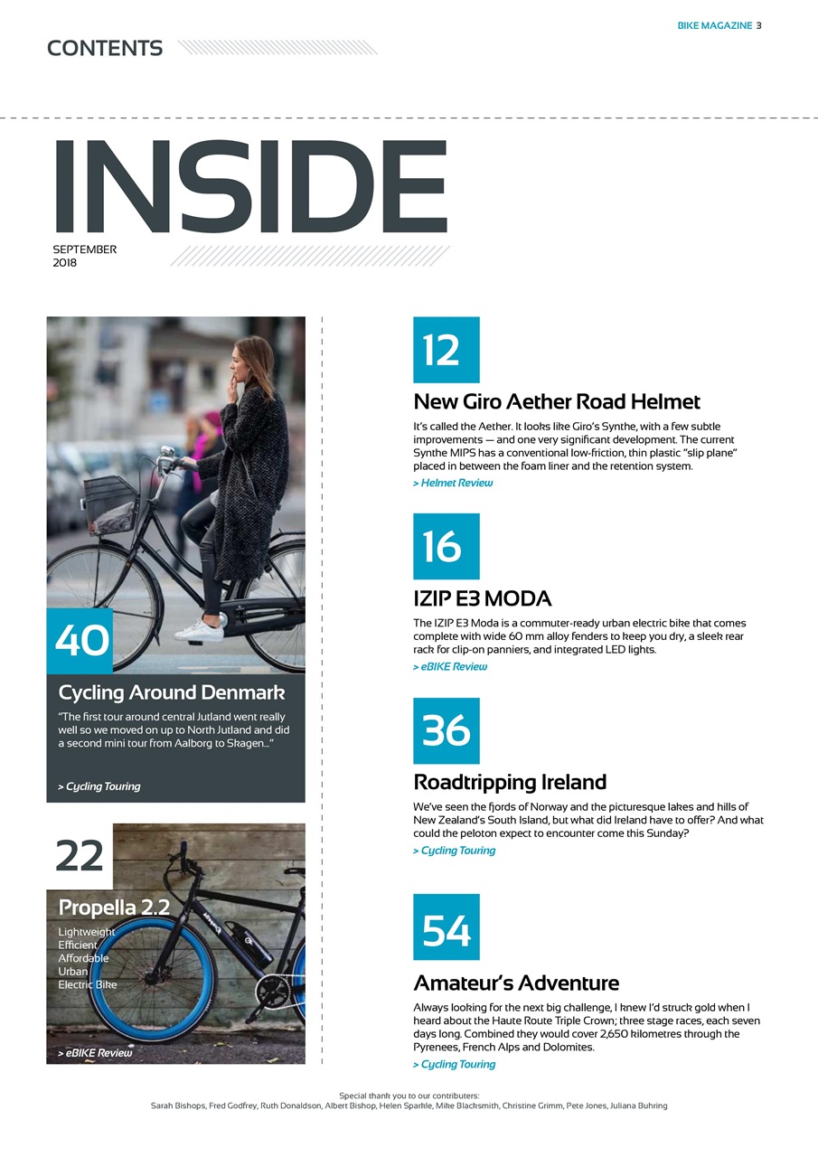BIKE Magazine Preview Pages