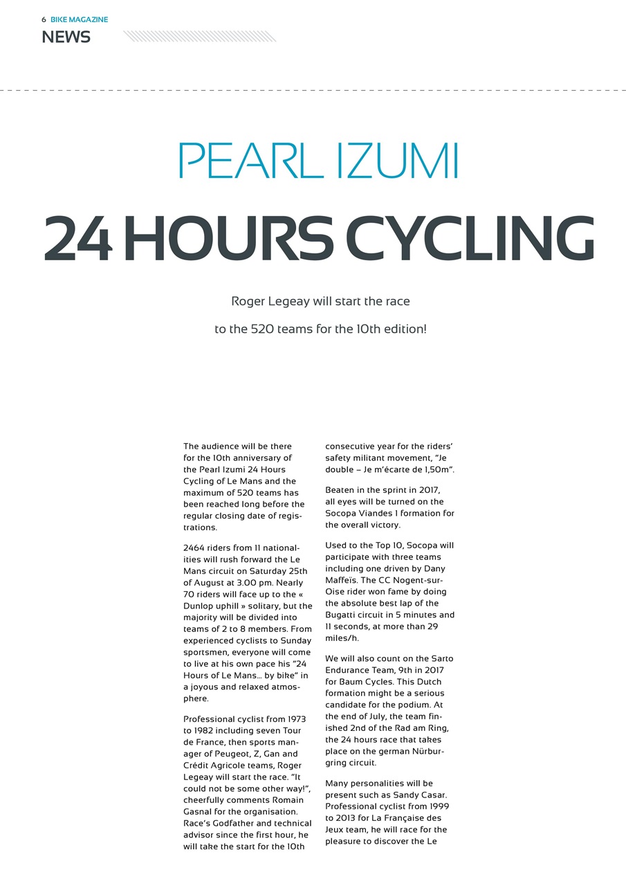 BIKE Magazine Preview Pages