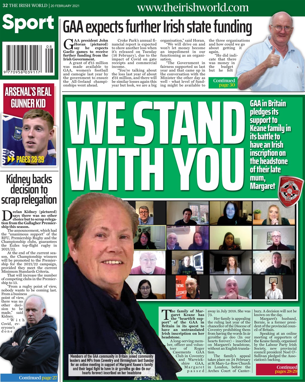 Irish World Preview Pages