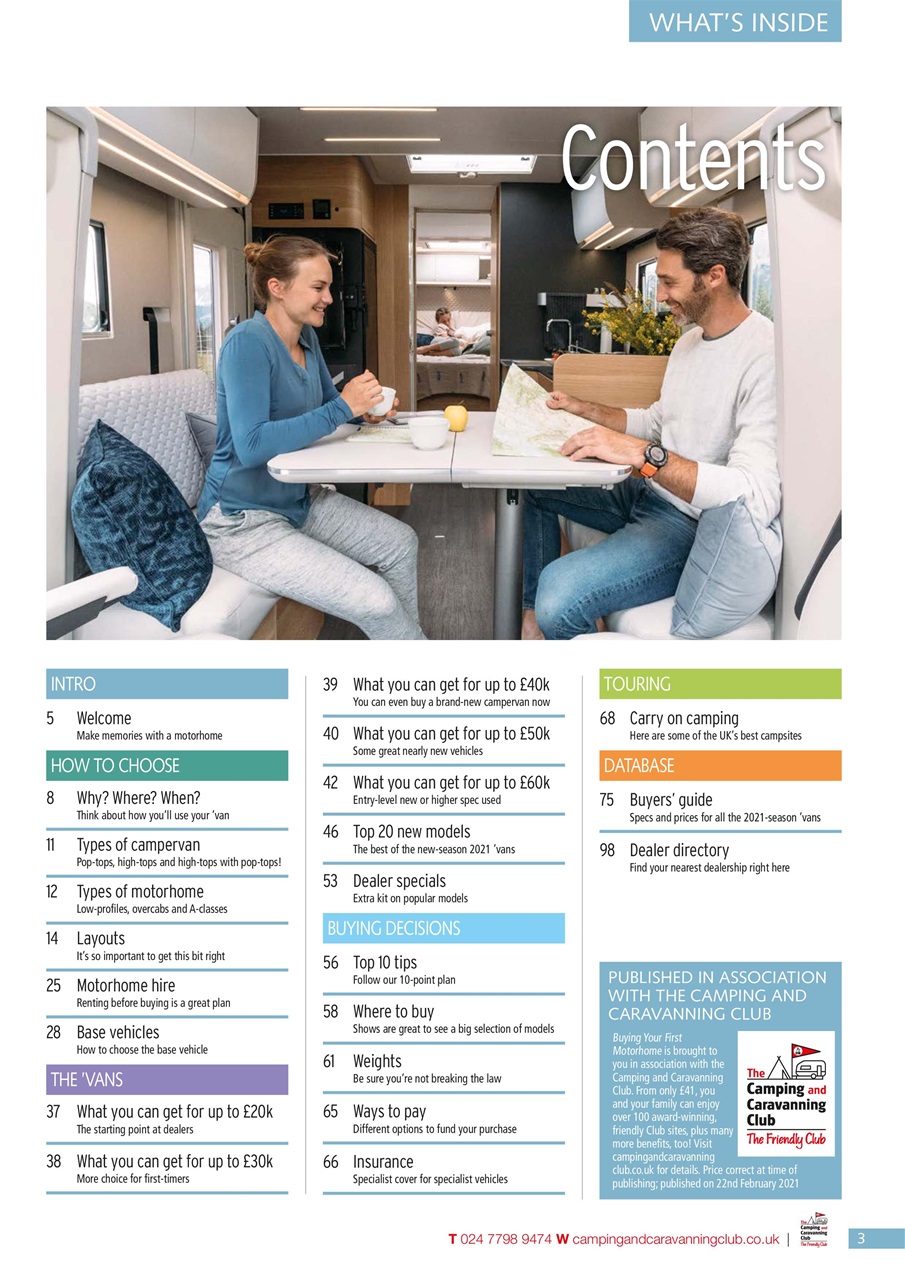 What Motorhome magazine Preview Pages