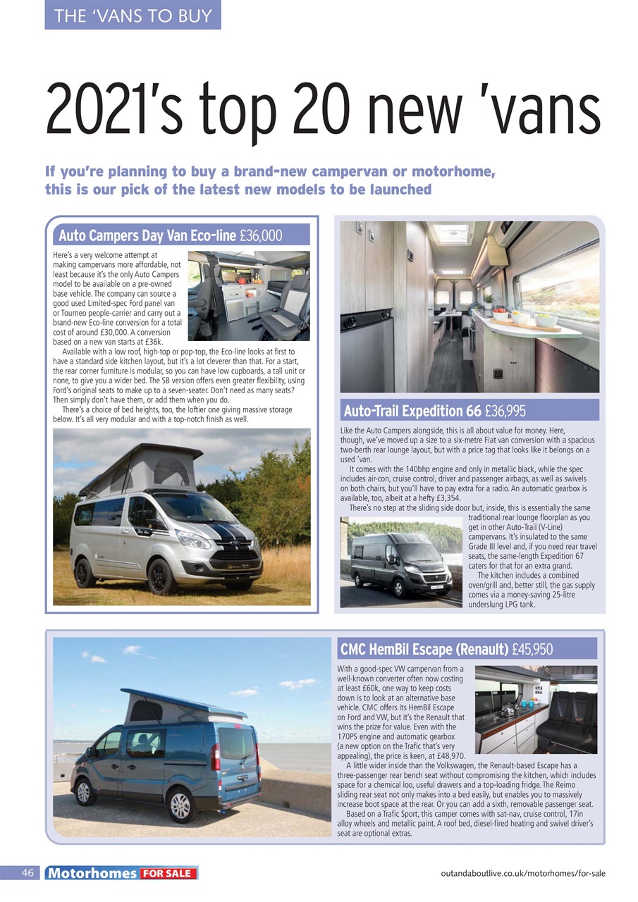 What Motorhome magazine Preview Pages
