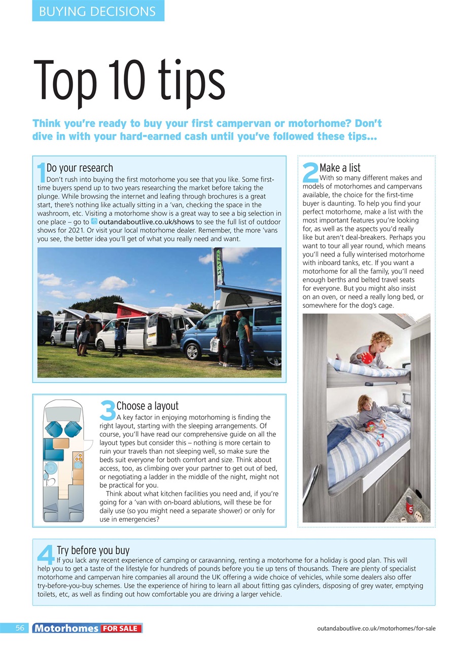 What Motorhome magazine Preview Pages