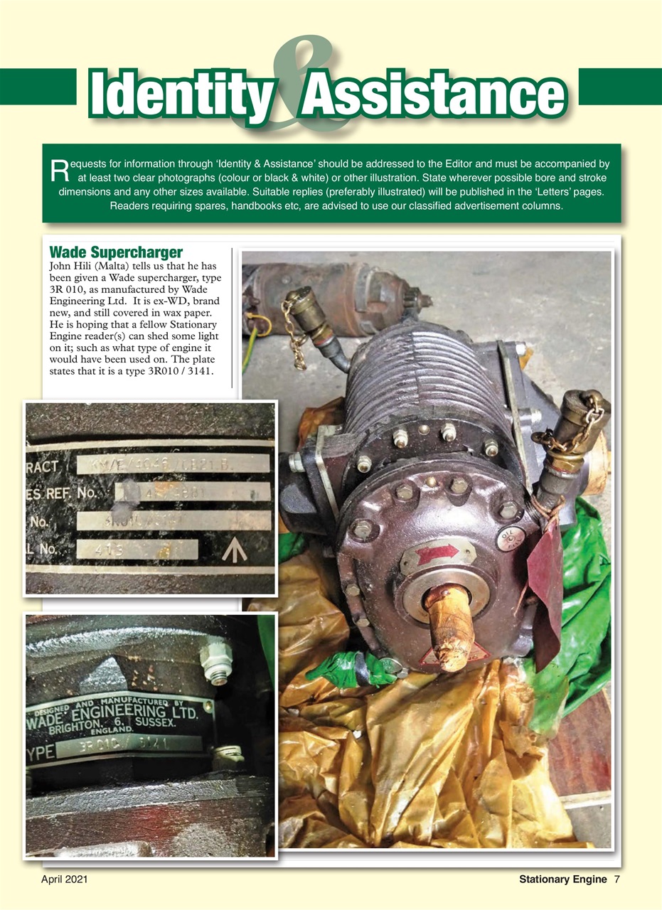 Stationary Engine Preview Pages