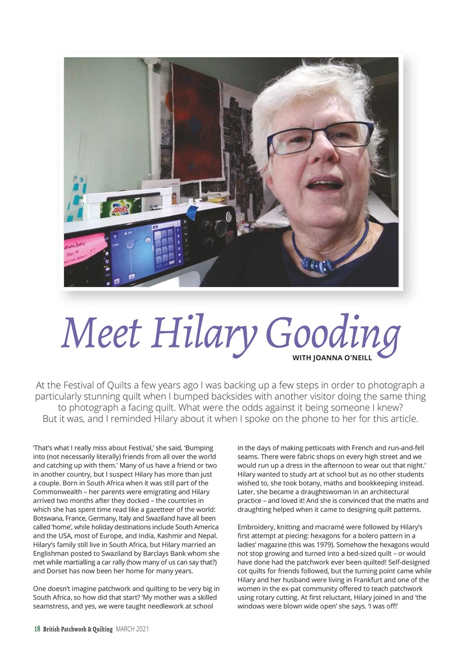 Patchwork and Quilting Preview Pages