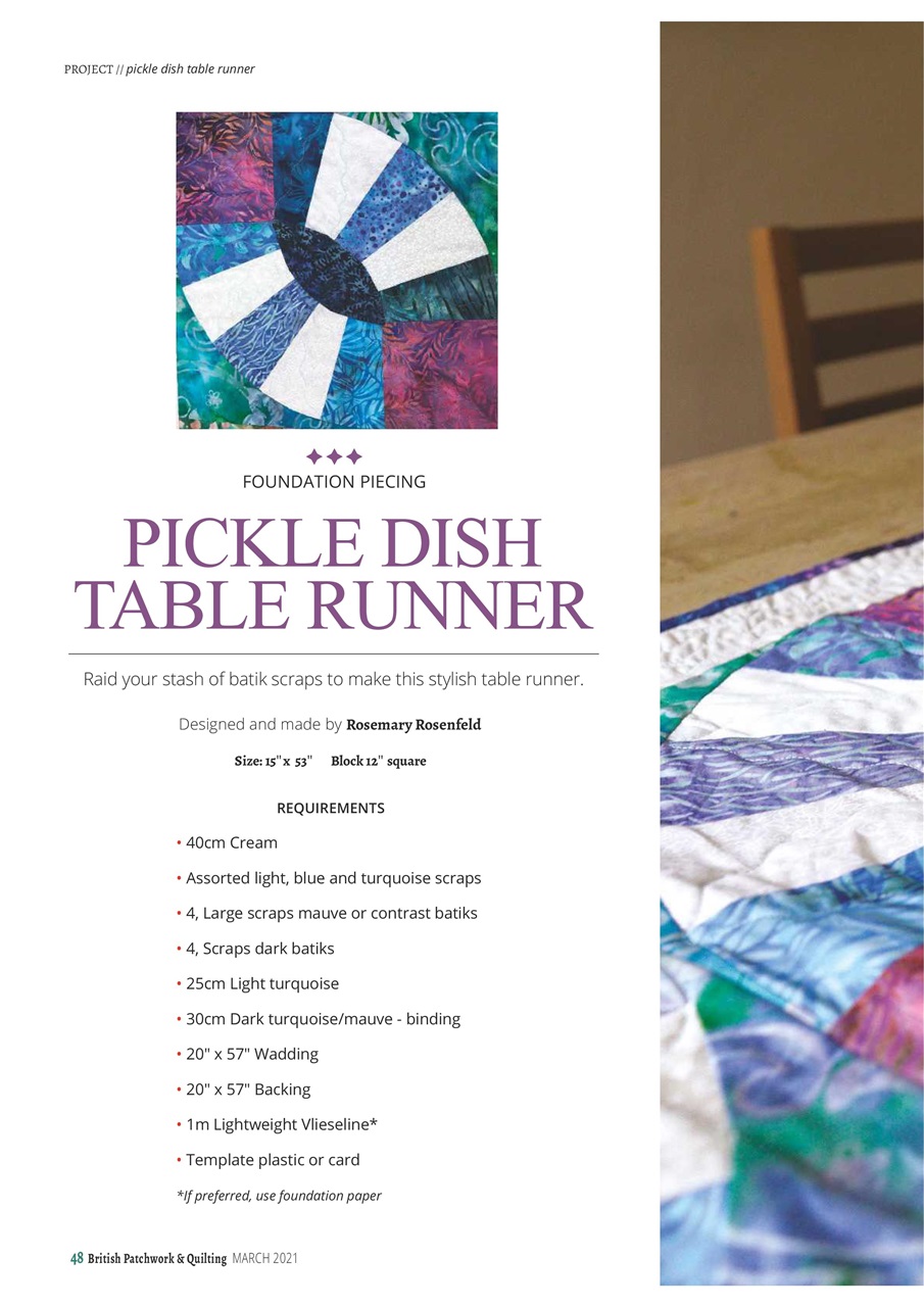 Patchwork and Quilting Preview Pages