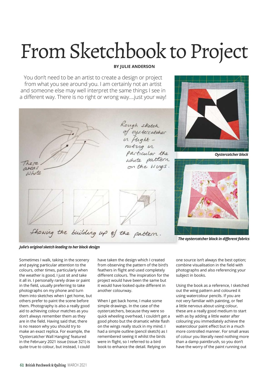 Patchwork and Quilting Preview Pages