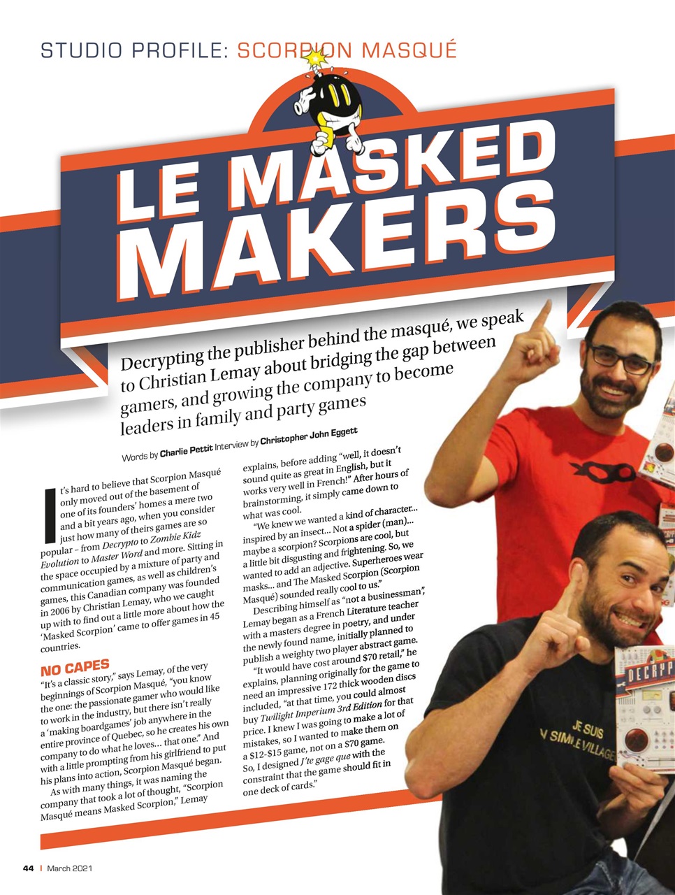 Tabletop Gaming Preview Pages