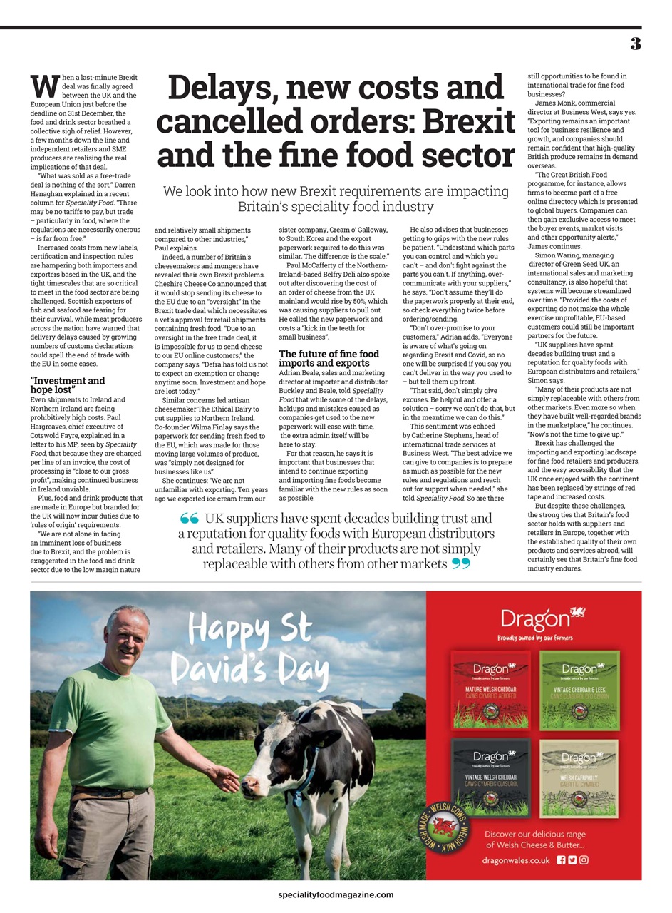 Speciality Food Preview Pages
