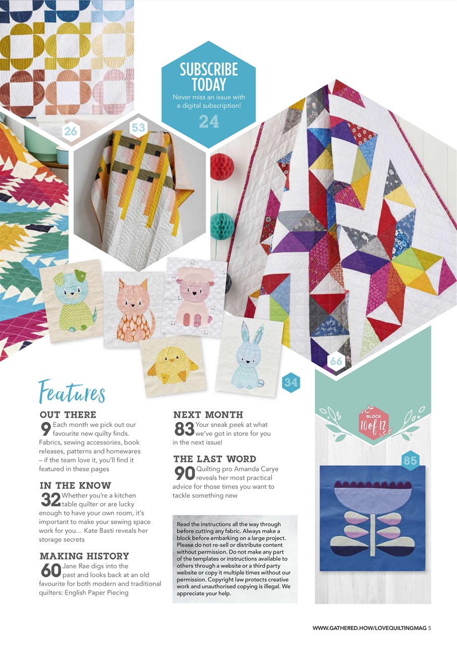 Love Patchwork & Quilting Preview Pages