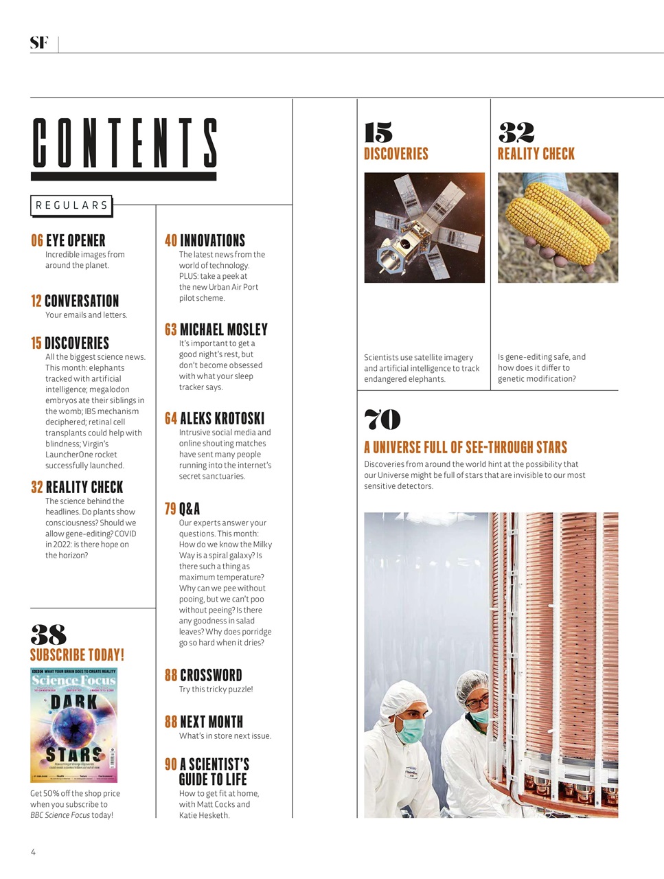 BBC Science Focus Magazine Preview Pages